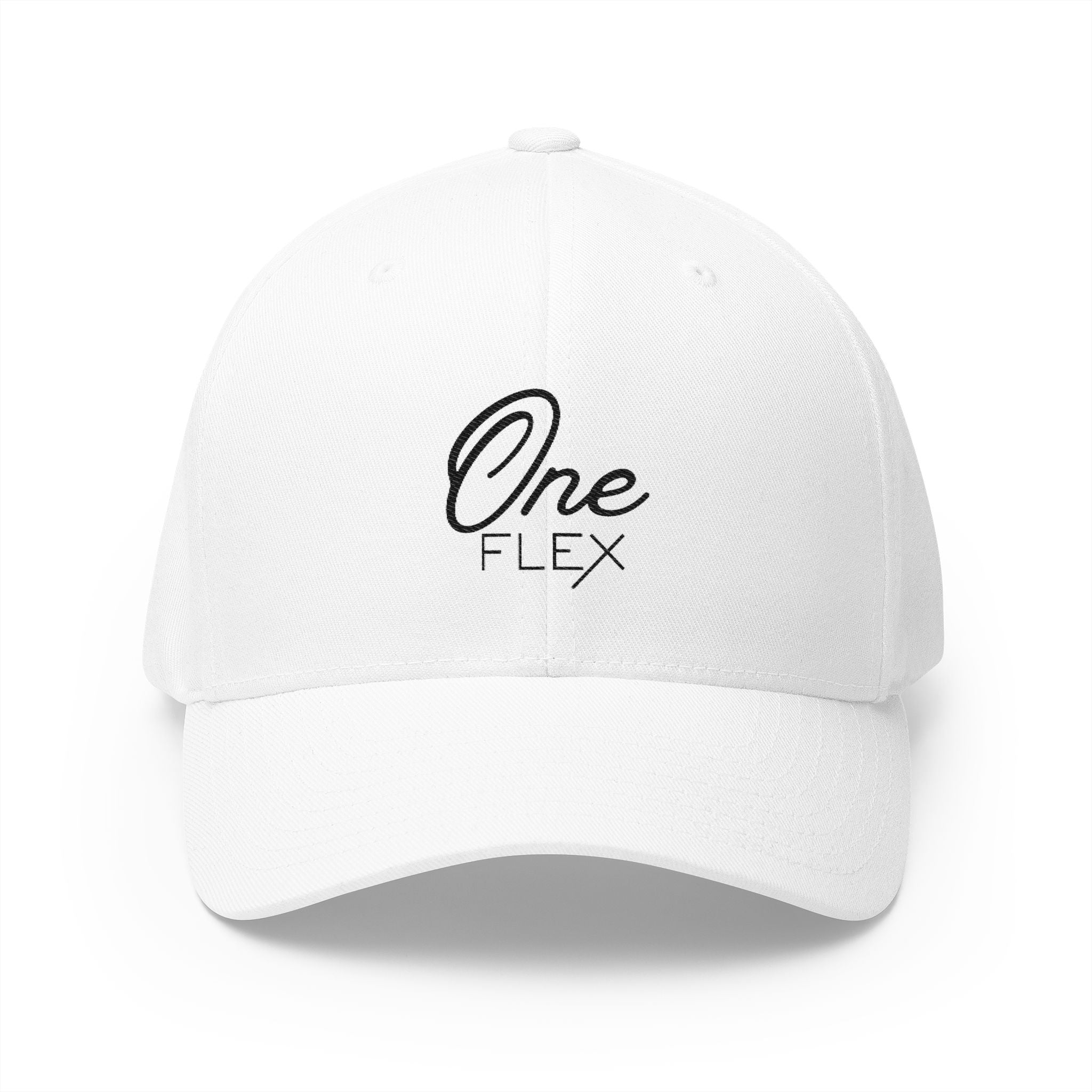 One Flex Stitched Black Flex Fit
