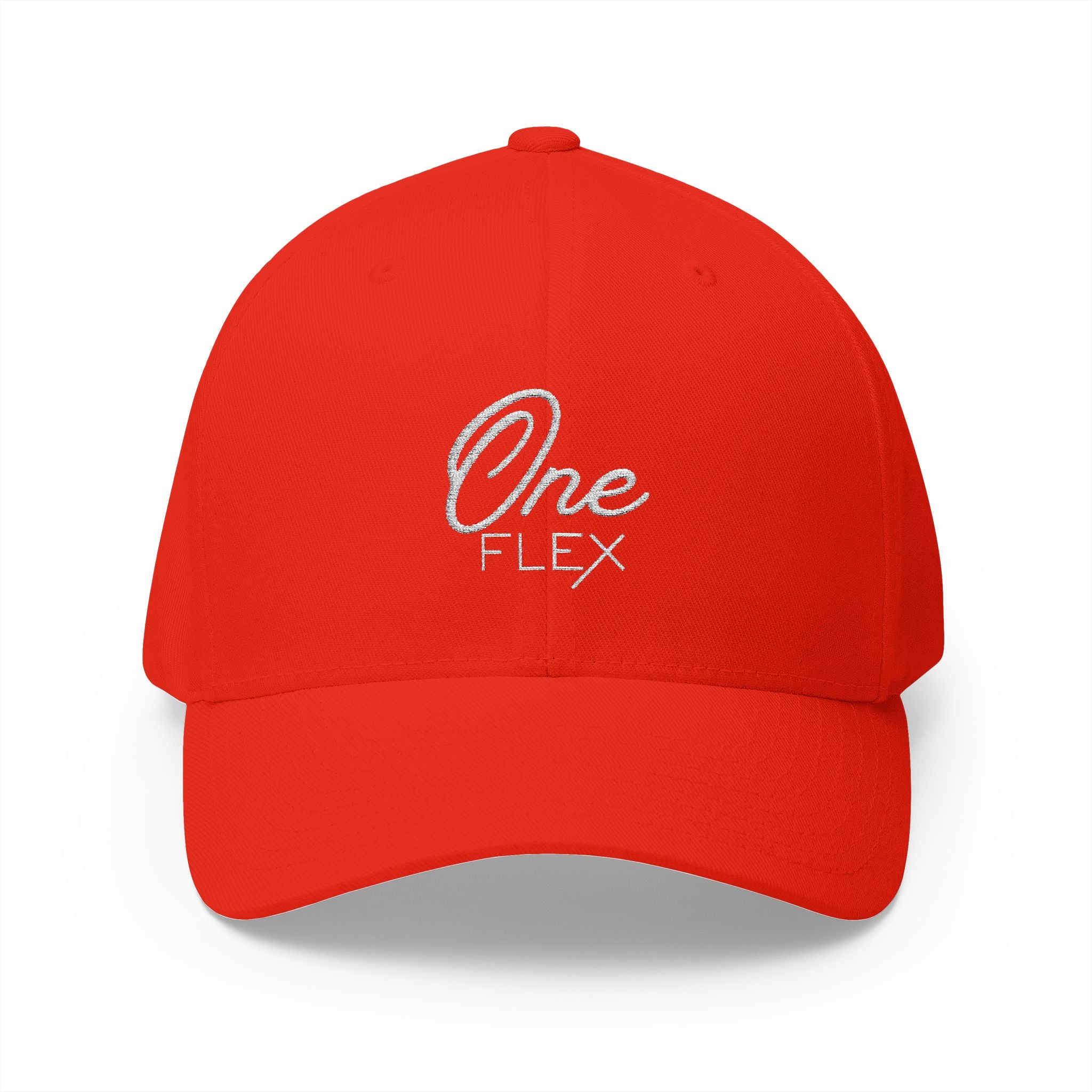 One Flex Stitched White Flex Fit