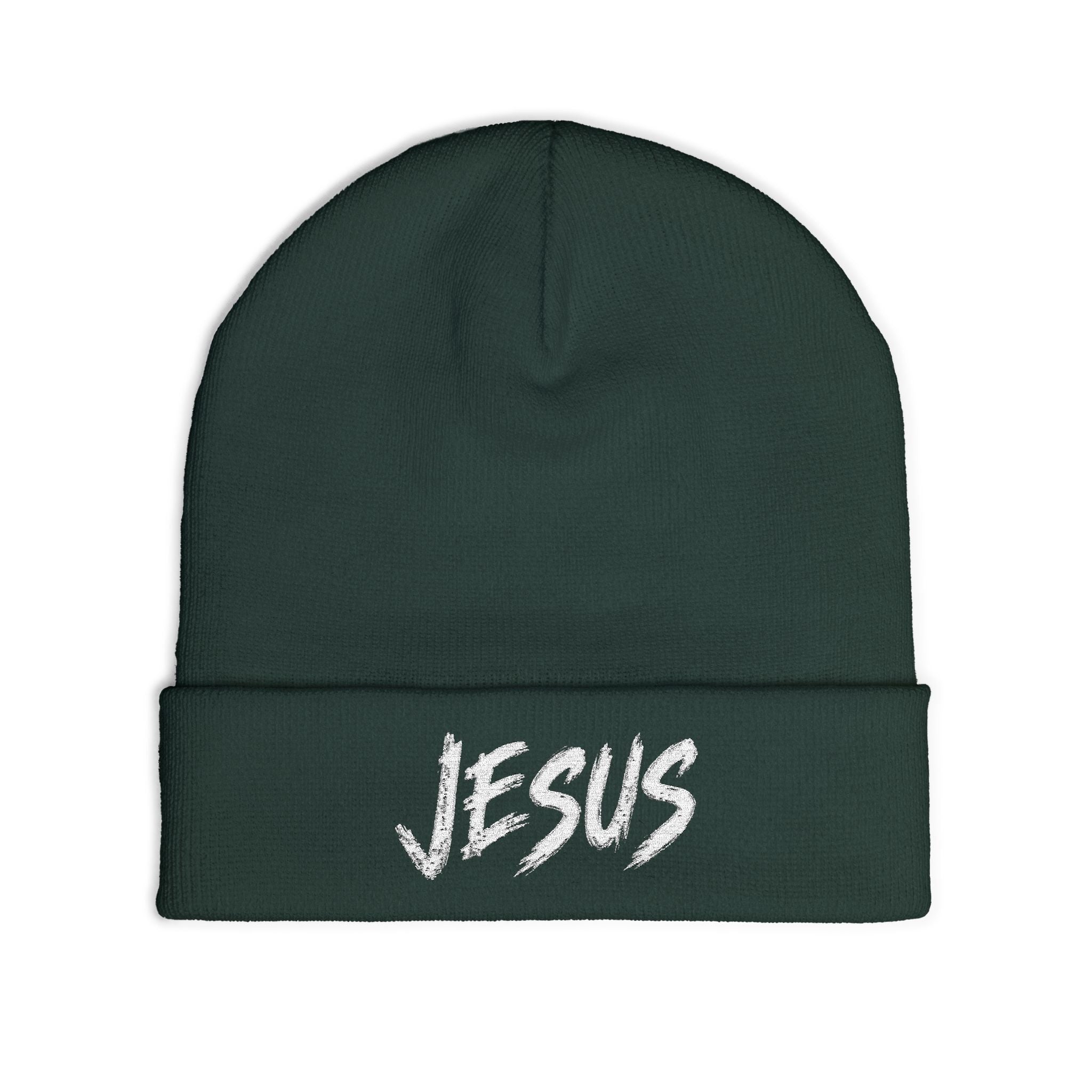 Jesus Beanie (Stitched White)