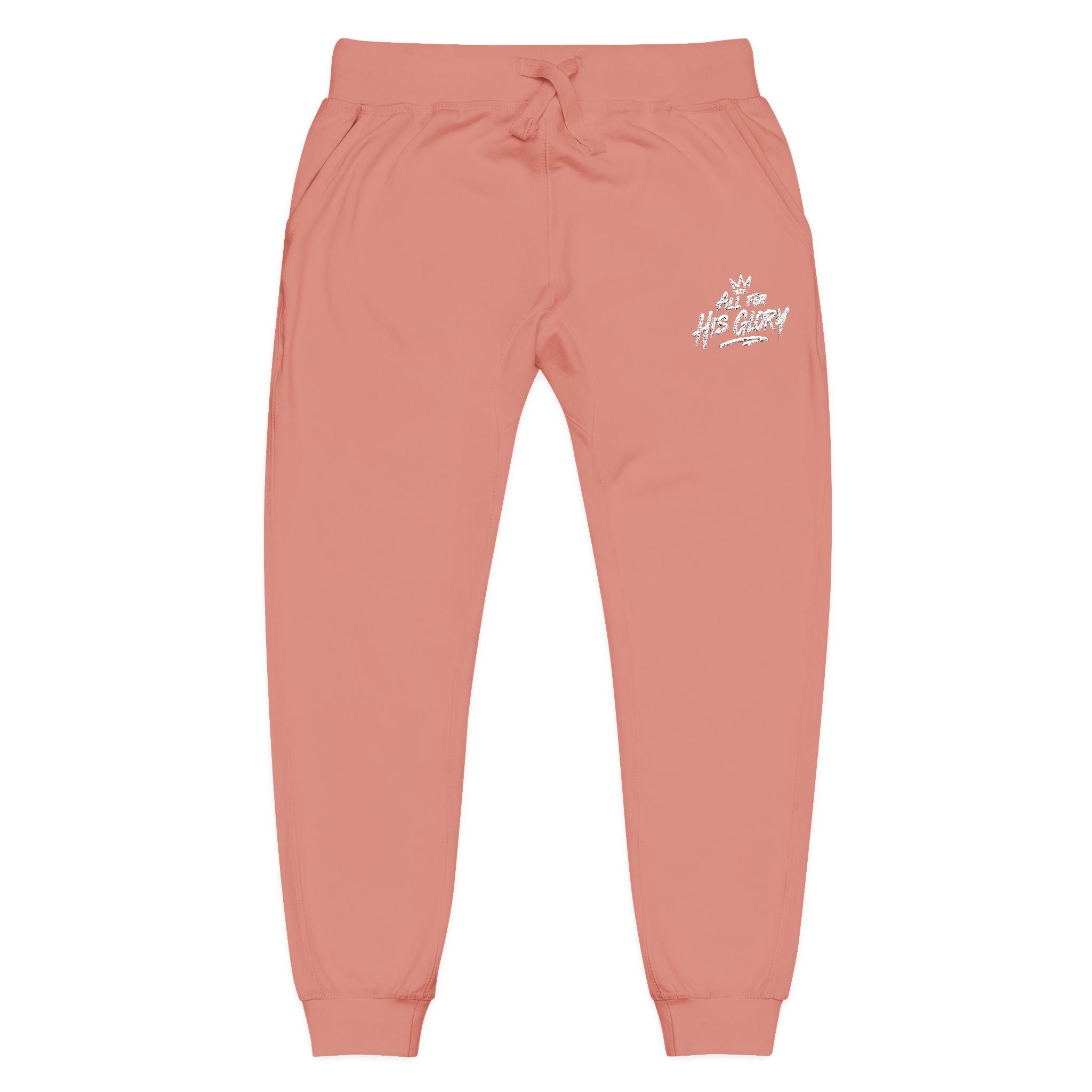 All For His Glory Joggers (Stitched White)