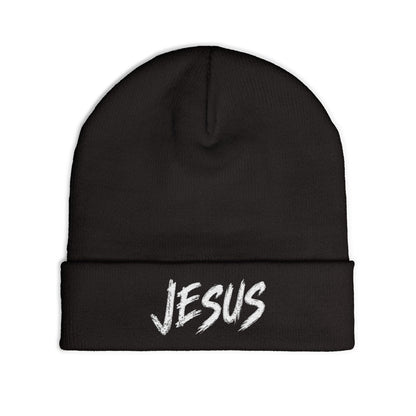 Jesus Beanie (Stitched White)