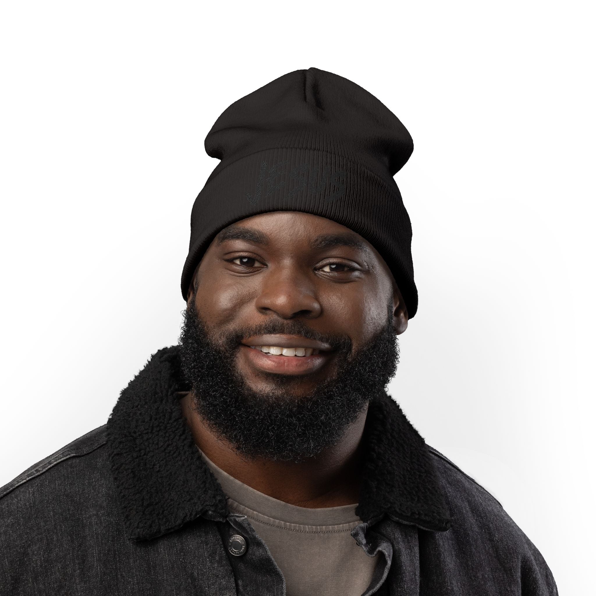 Jesus Beanie (Stitched Black)