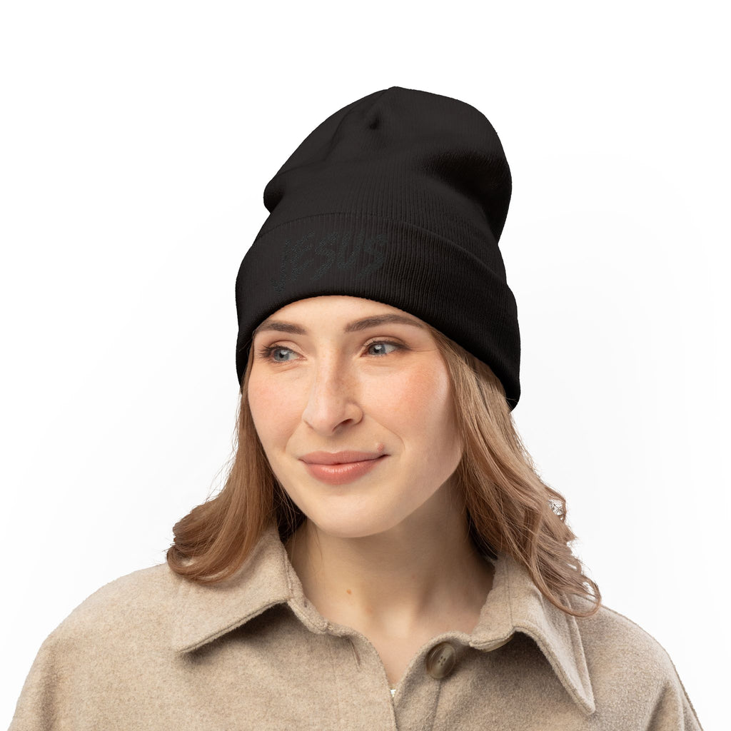 Jesus Beanie (Stitched Black)