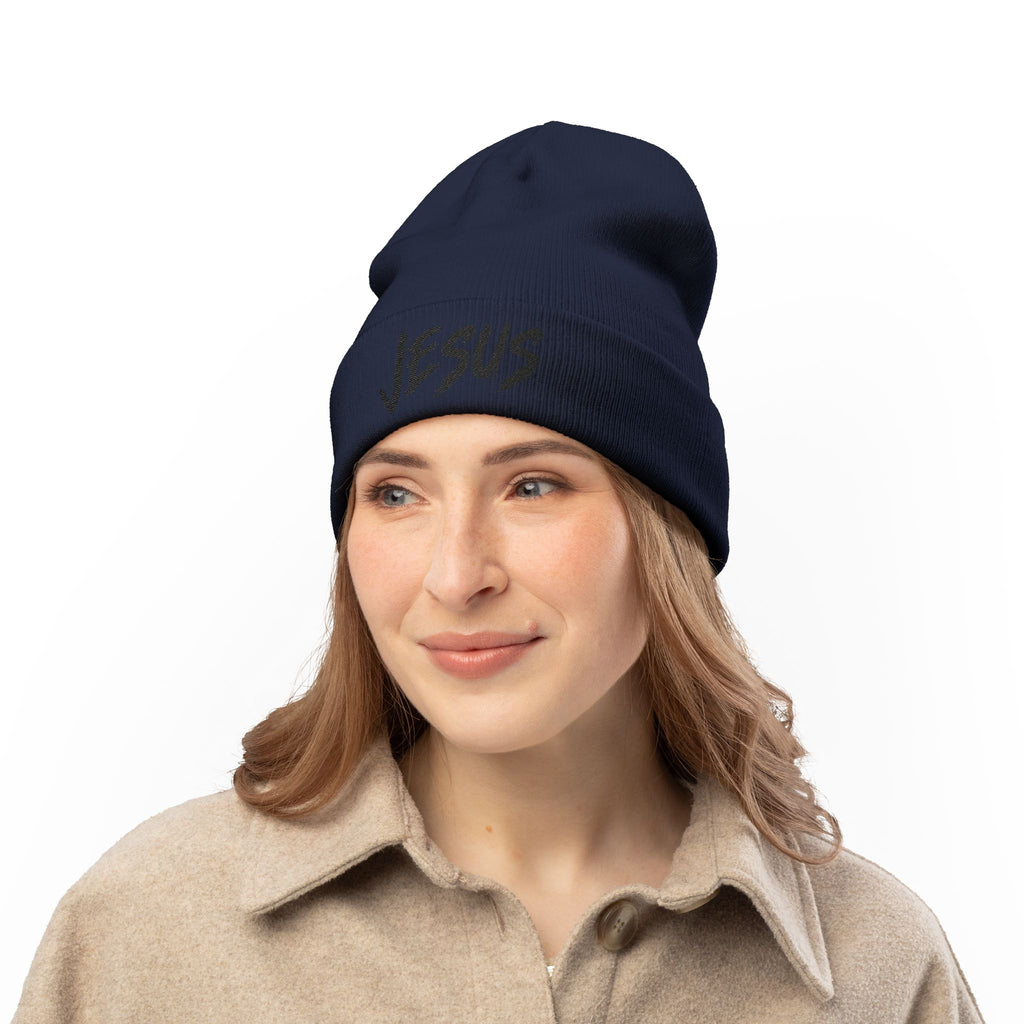 Jesus Beanie (Stitched Black)