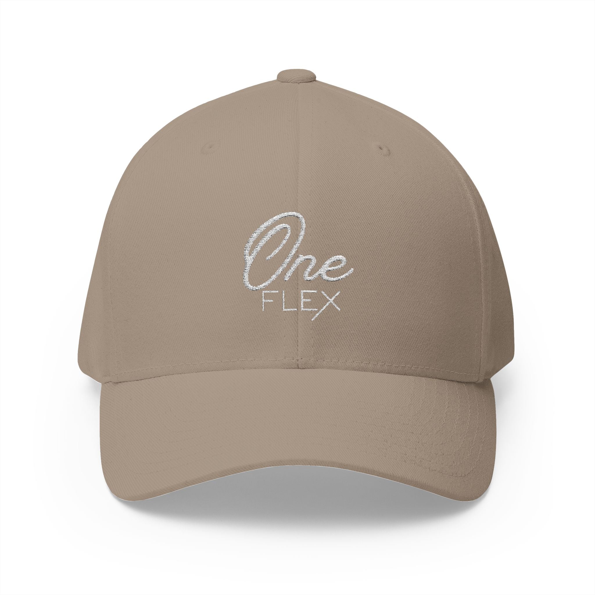 One Flex Stitched White Flex Fit