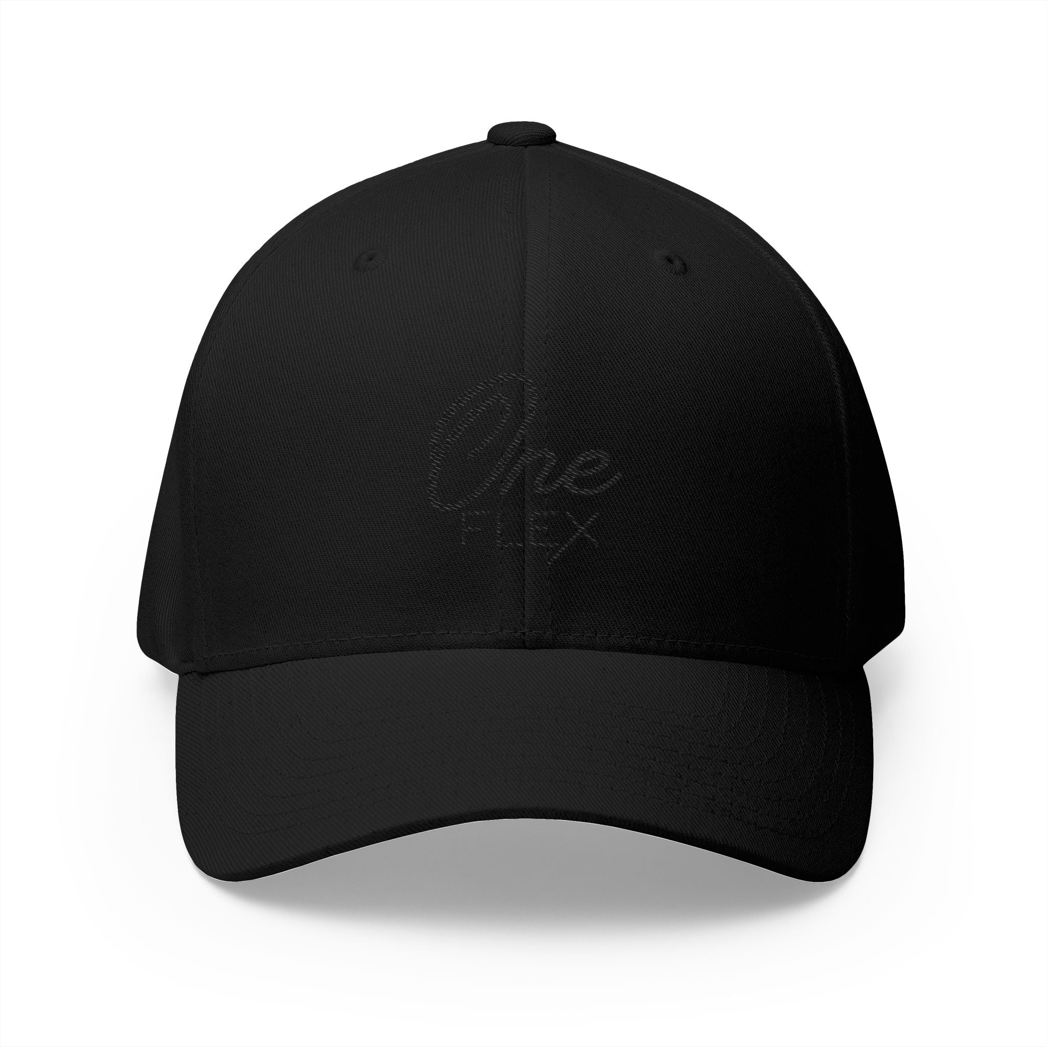 One Flex Stitched Black Flex Fit