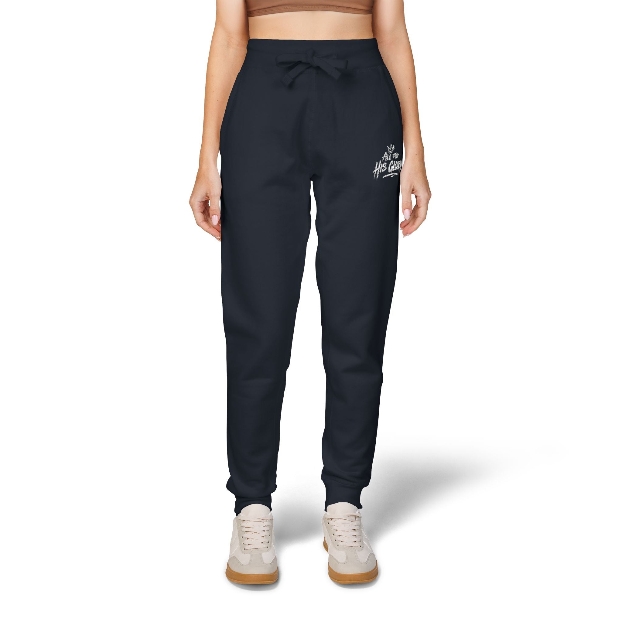 All For His Glory Joggers (Stitched White)