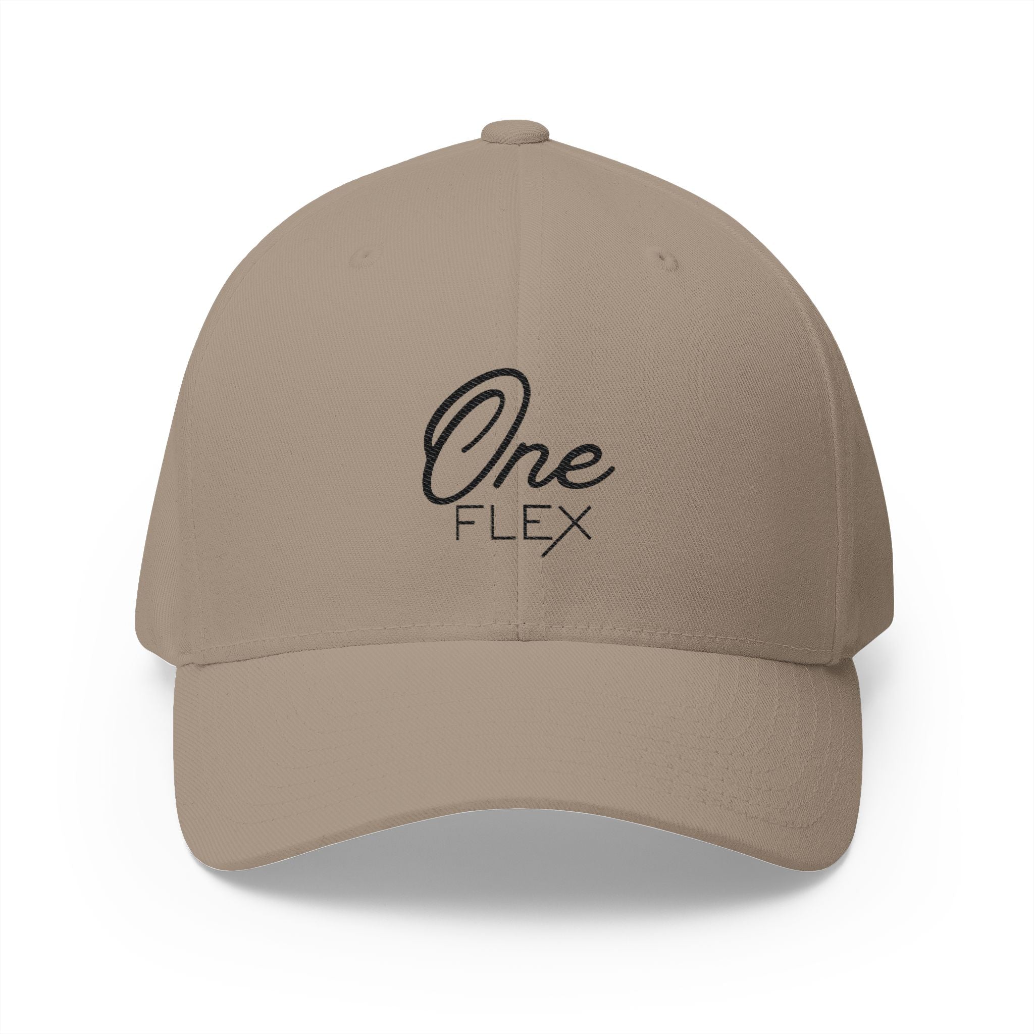 One Flex Stitched Black Flex Fit