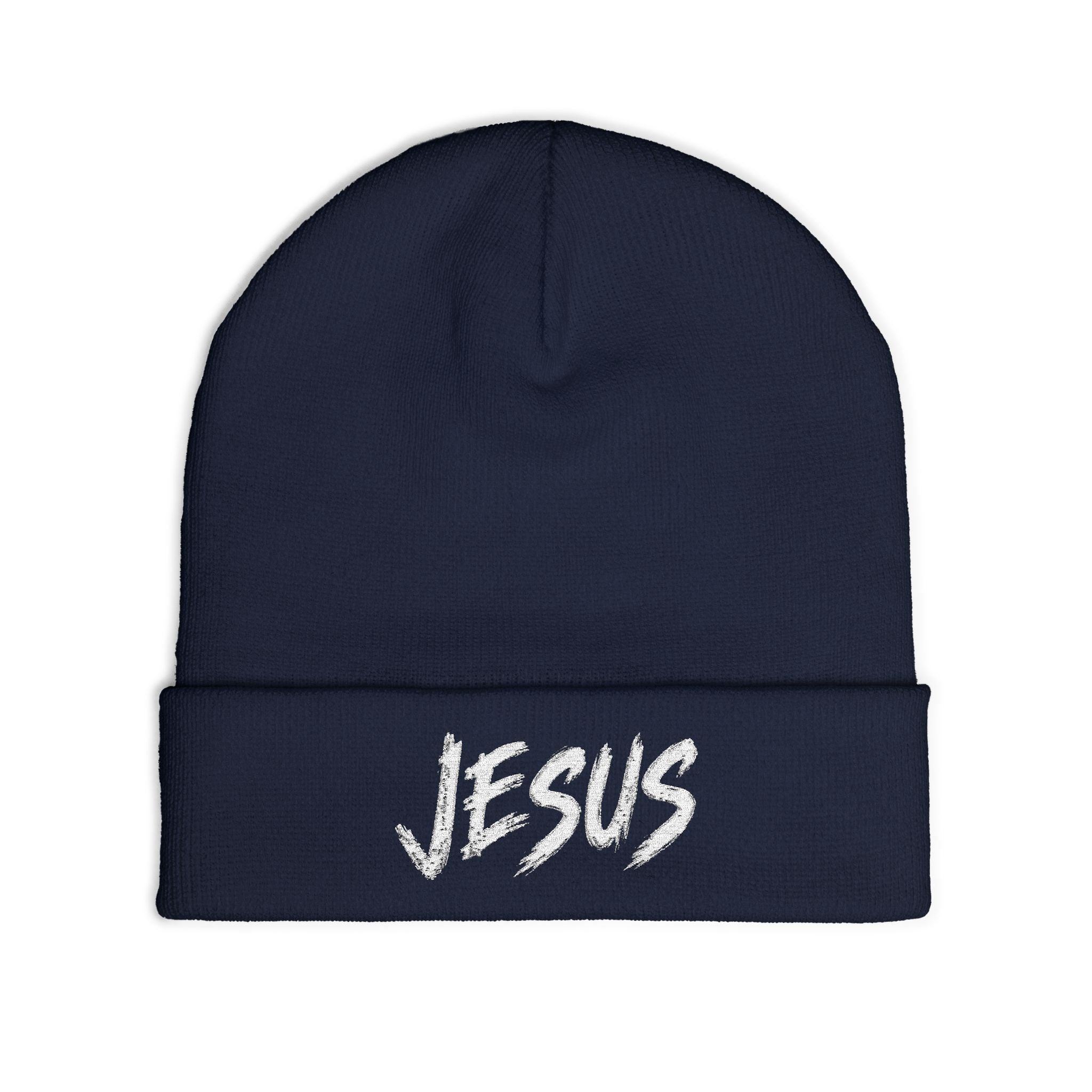 Jesus Beanie (Stitched White)