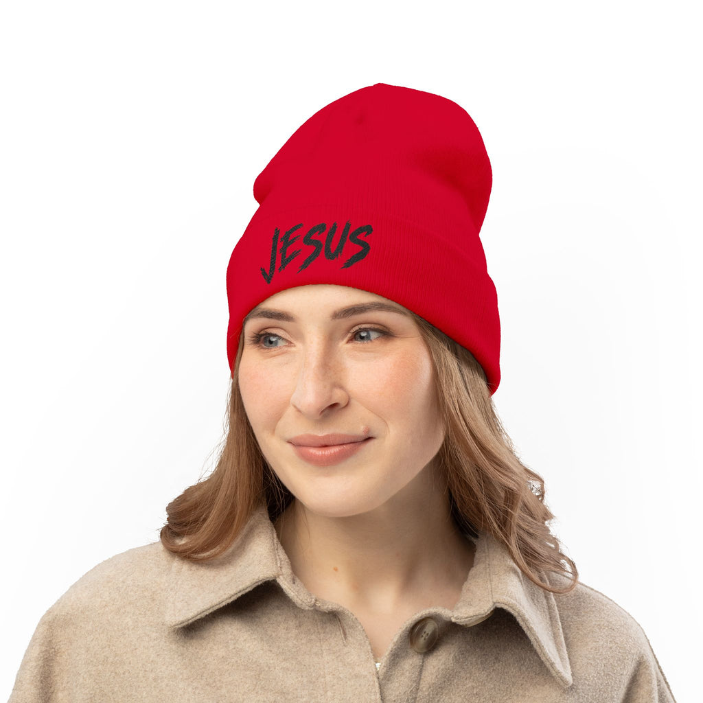 Jesus Beanie (Stitched Black)