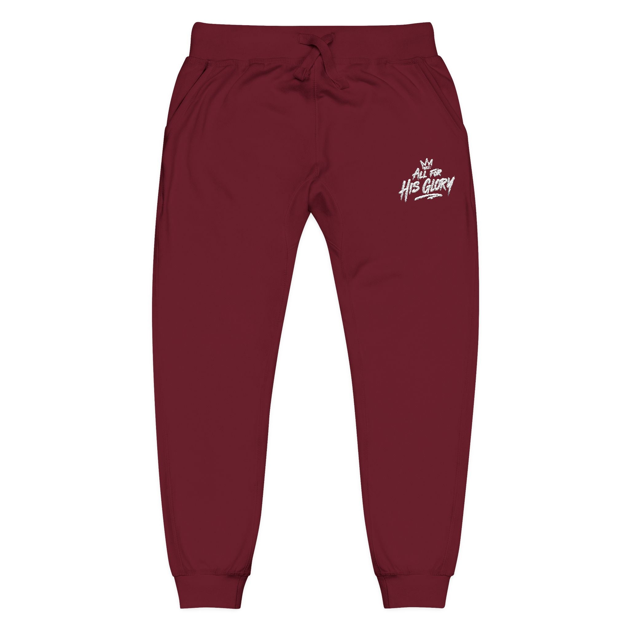 All For His Glory Joggers (Stitched White)