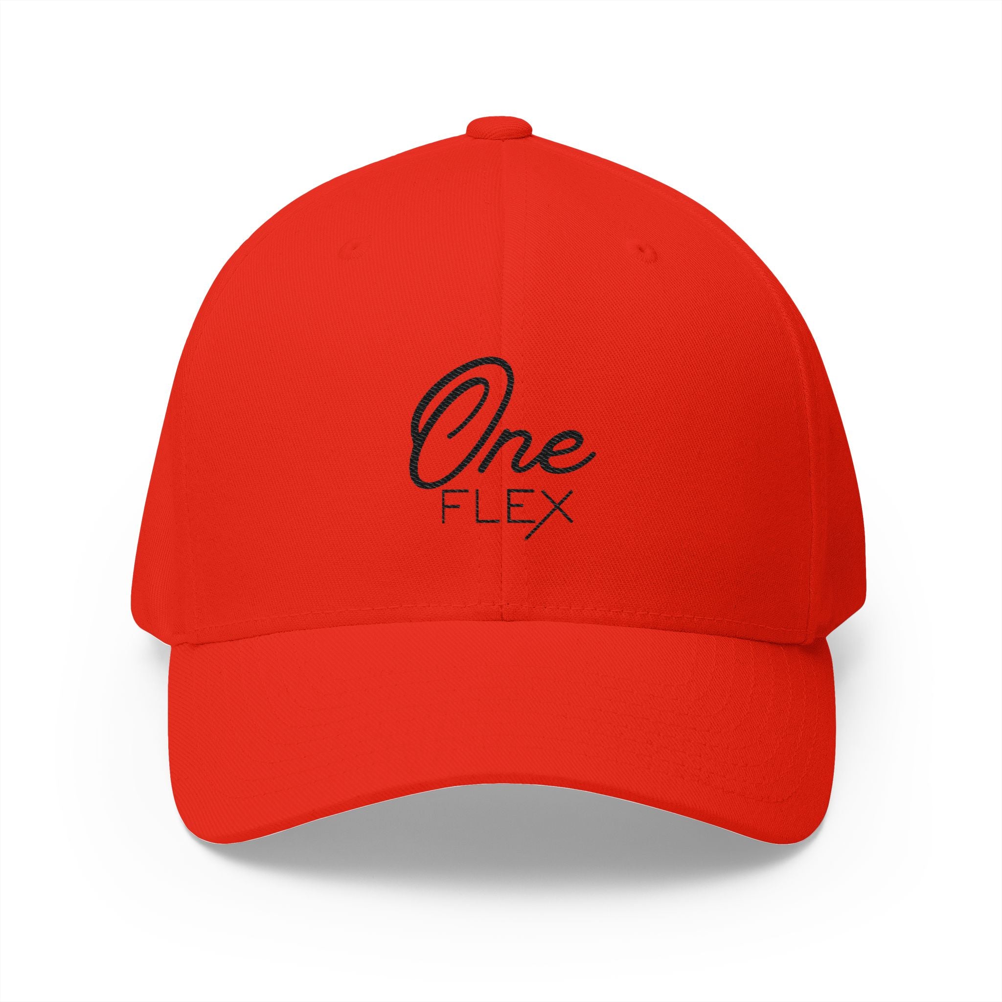 One Flex Stitched Black Flex Fit