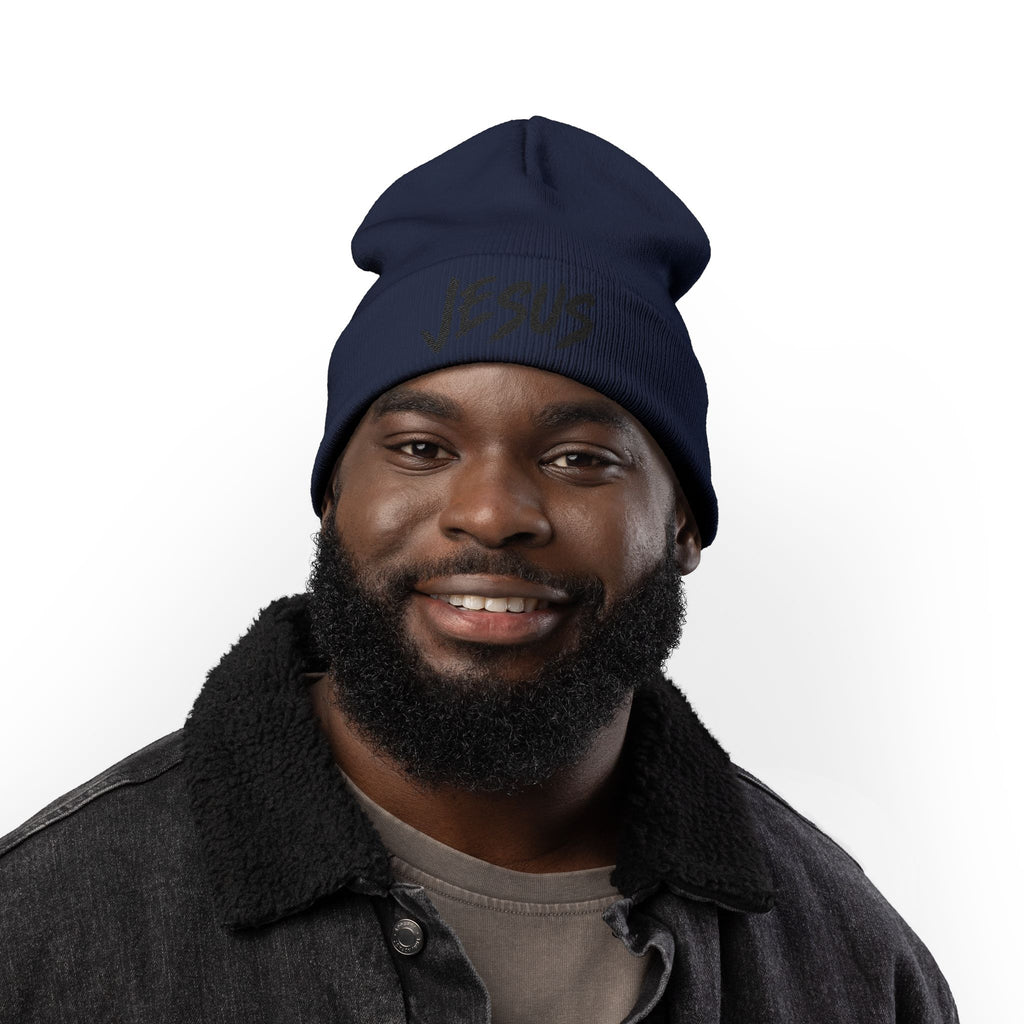 Jesus Beanie (Stitched Black)