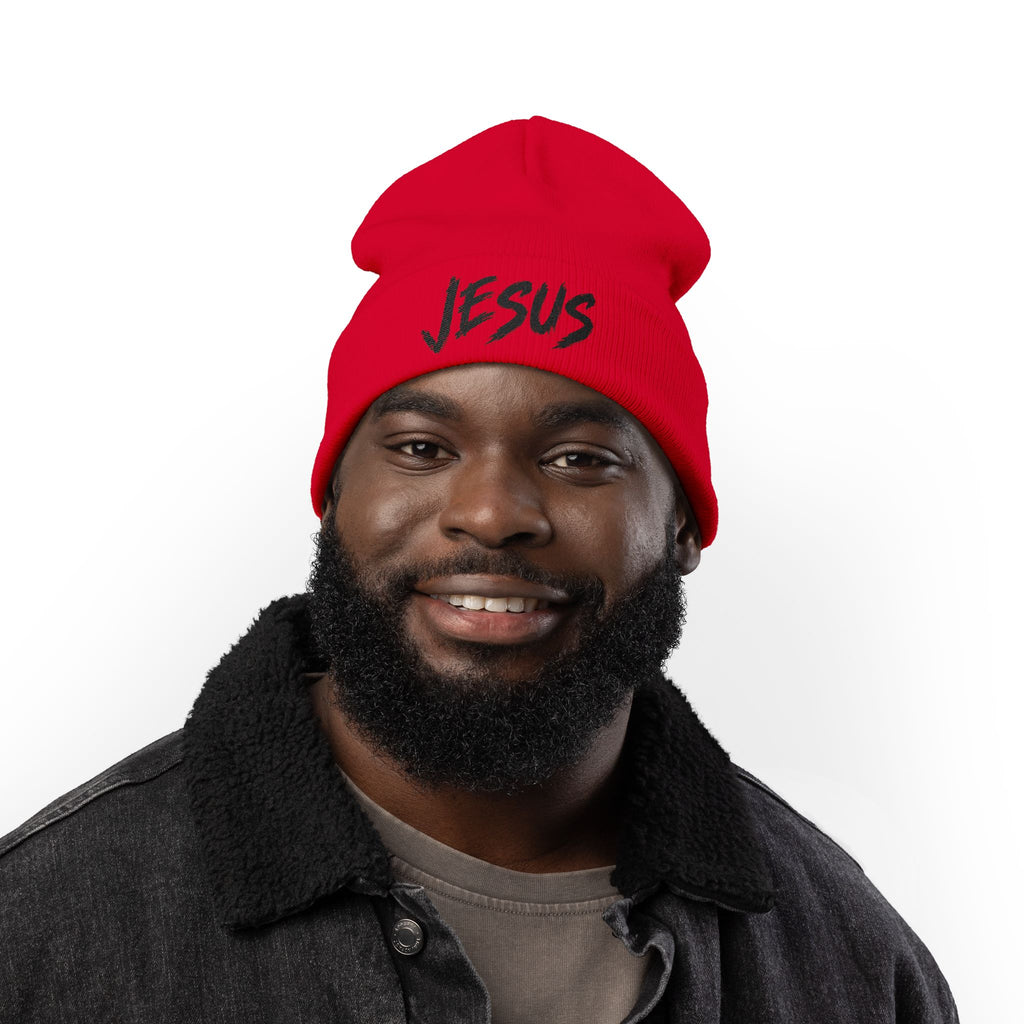 Jesus Beanie (Stitched Black)