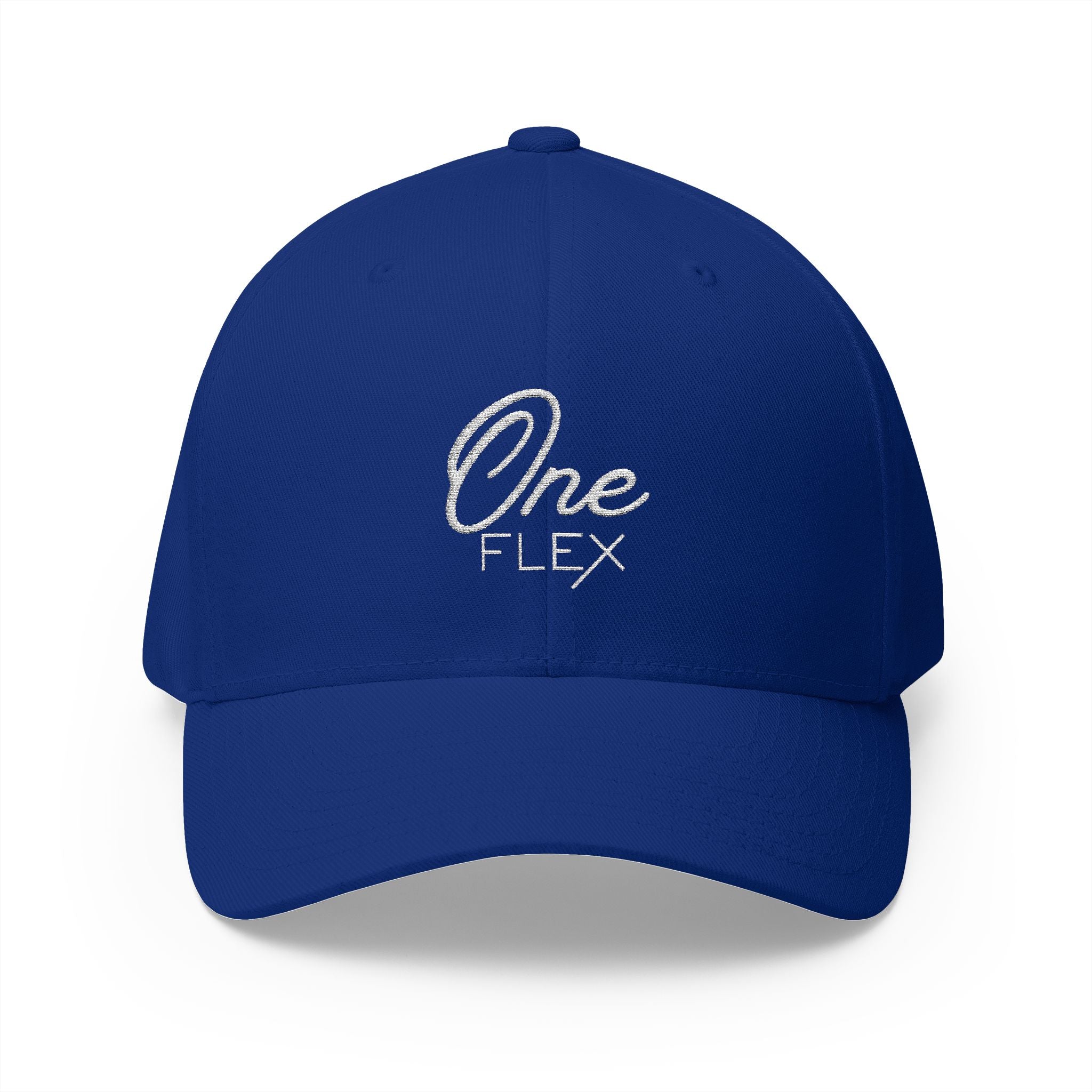 One Flex Stitched White Flex Fit