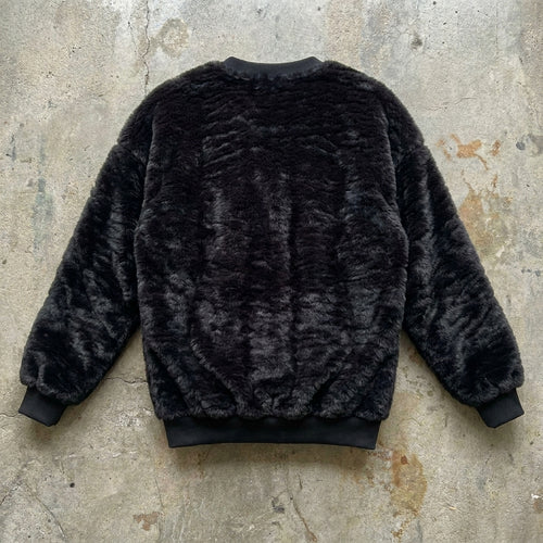 Anointed Warmth - Premium Black Sherpa Sweater