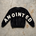 Anointed Warmth - Premium Black Sherpa Sweater