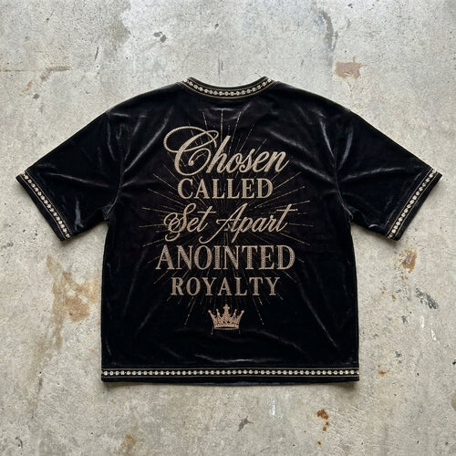 Anointed Royalty - Premium Black Graphic T-Shirt