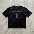 Armor Bearer - Premium Black Velvet T-Shirt