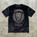 Lionhearted Risen - Premium Black Velvet Tee