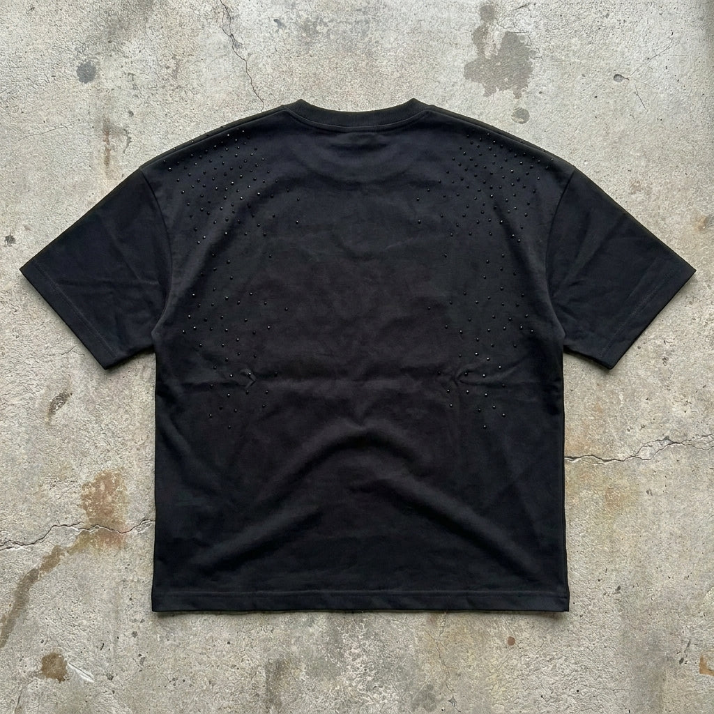 Little Light - Premium Black Rhinestone T-Shirt
